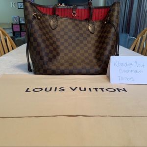 Louis Vuitton Damier Ebene Neverfull MM